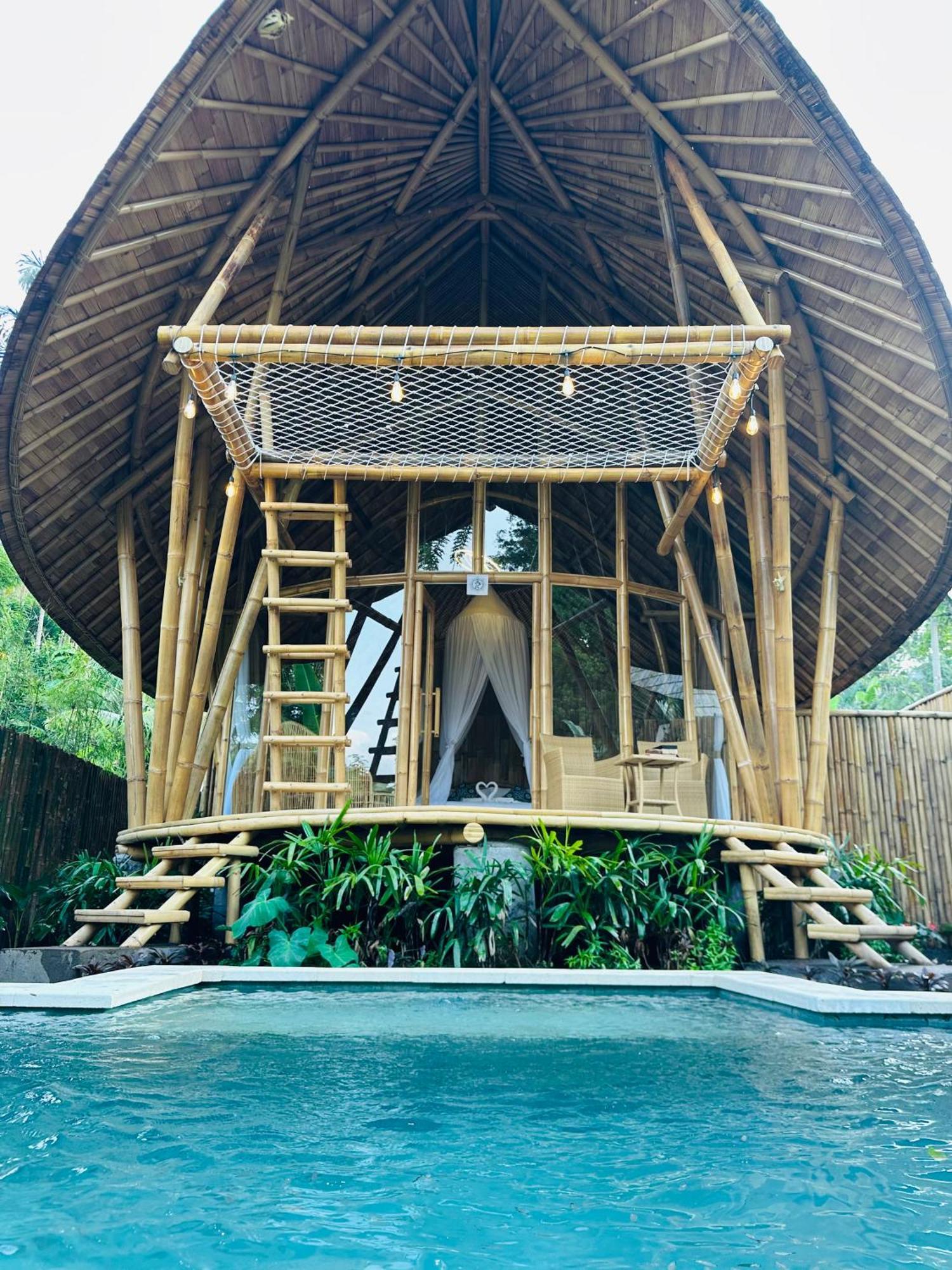 Bamboo House - Ecobreeze Villa Sidemen  Buitenkant foto